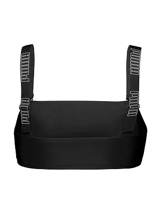 PUMA | Top bikini a fascia da donna | schwarz